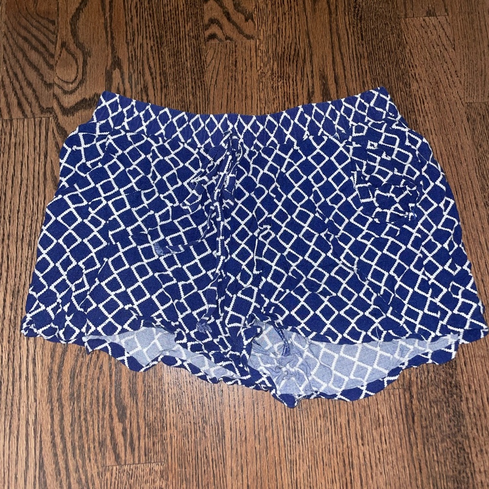 Blue & white shorts by BeBop